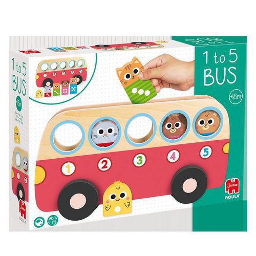 Bus de comptage 1 à 5 en bois - Goula