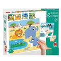 6 puzzles habitat en bois 4 pièces - Goula