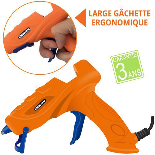 Pistolet à colle basse température et 2 recharges - Cléopâtre