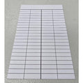 Fiche bibliothèque blanche 4 colonnes