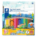 Etui 24 crayons couleurs aquarellables Noris Club+ 1 pinceau-Staedtler