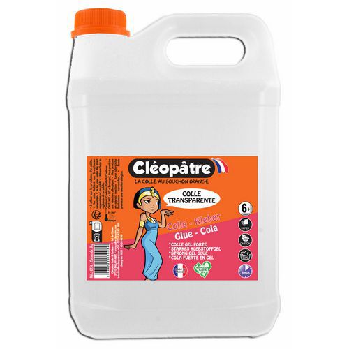 Bidon colle transparente 5 kg - Cléopâtre