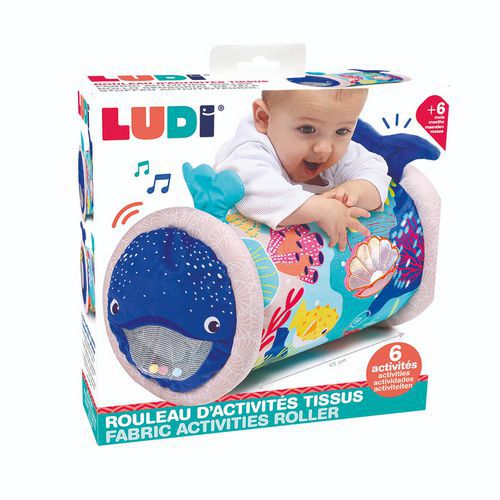 Rouleau de motricité baleine en tissus - Ludi