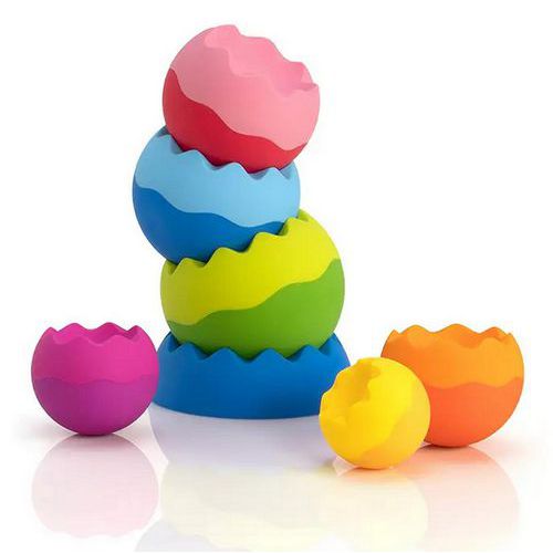 Jeu d'empilage pyramide d'œufs - Tomy
