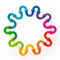 Lot de 10 anneaux de manipulation en silicone arc-en-ciel - Tomy