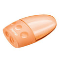 Taille crayons plastique 2 trous avec réservoir 4 coul ass - Wonday