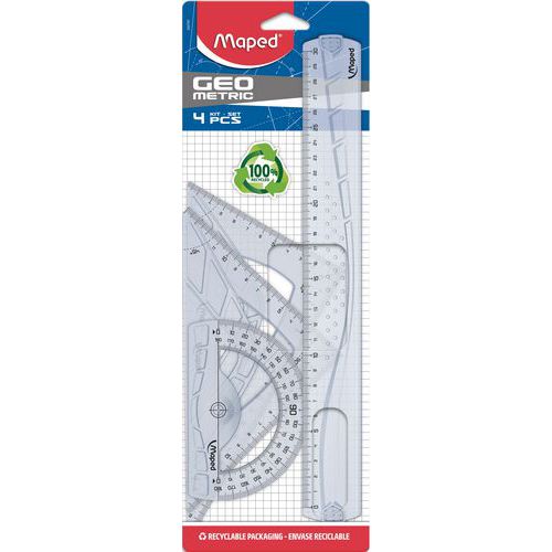 Kit de traçage geometric 80% recyclé - Maped