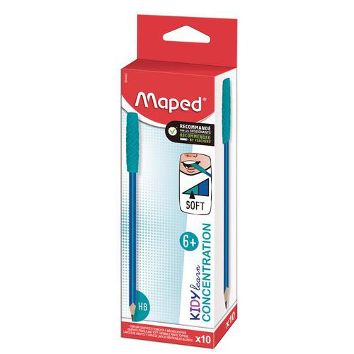 Crayon graphite KIDY LEARN HB + embout relaxant à mâcher - Maped