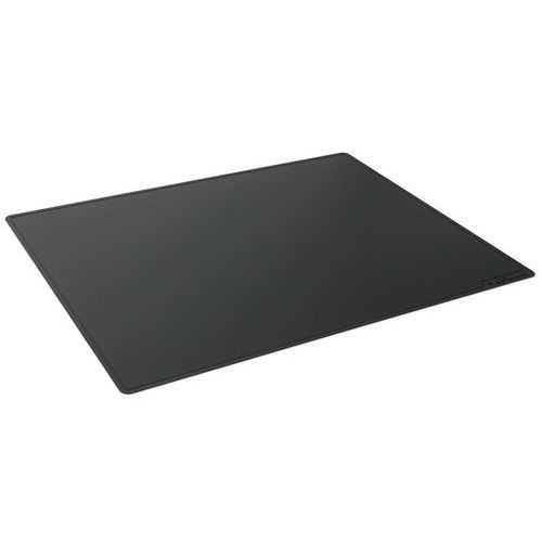 Sous-main 530x400mm Rainures Pp Opaque Noir - Durable