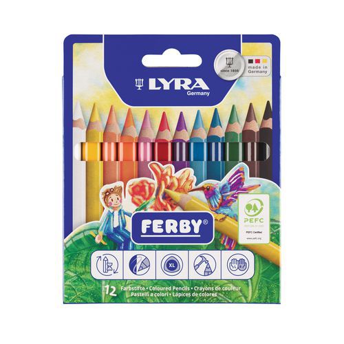 Etui 12 crayons ferby 12 cm Ø mine 6,25 mm - Lyra