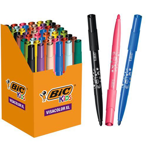 Maxi pot 48 feutres Visacolor - Bic