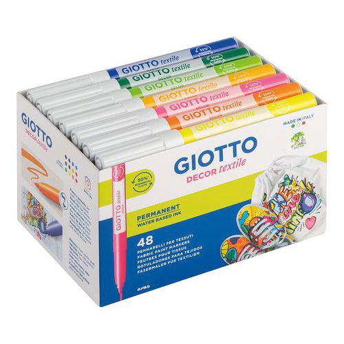 Schoolpack 48 Feutres Giotto Décor Textile