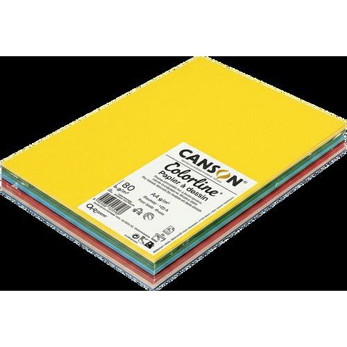 Lot 250 feuilles A4 150g couleurs assorties Colorline