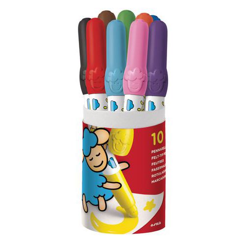 Pot 10 feutres giotto bébé