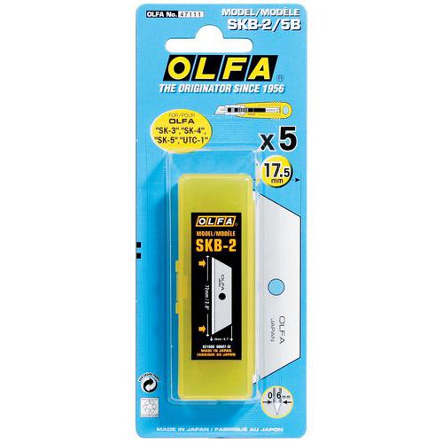 Etui de 5 lames SKB-2/5B - Modèle SK-4 - 17.5 mm - Olfa