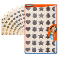 Pochette 24 planches A4 soit 840 gommettes prédécoupées - Cleopatre