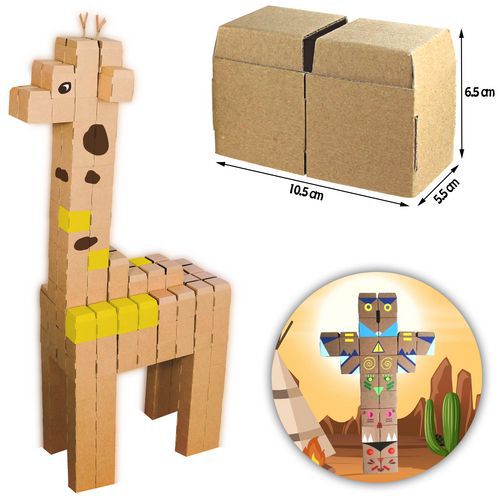 Lot De 196 Briques Carton À Monter