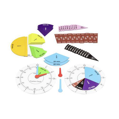 Lot de 69 Horloge et fractions magnétiques - Wissner