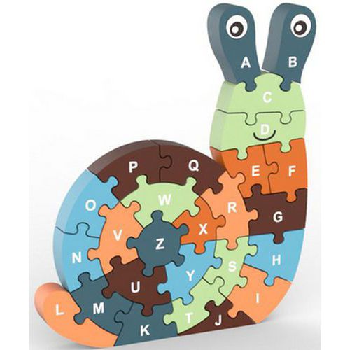 Puzzle chiffres et lettres escargot - Sapinmalin
