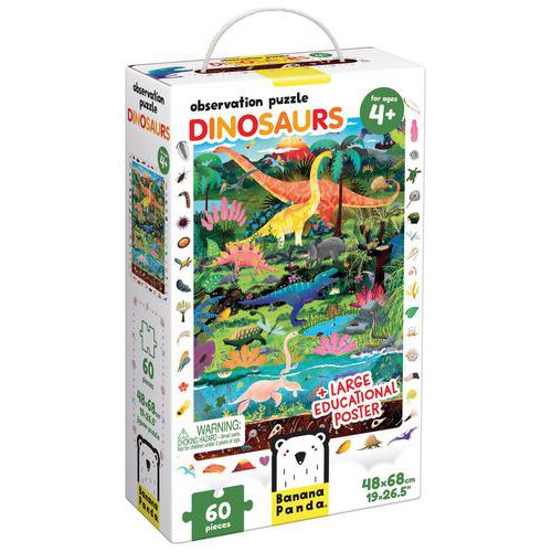 Puzzle observation dinosaures - Banana Panda