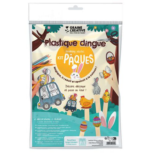 Kit plastique dingue Pâques - Graine créative