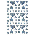 Sachet 1020 stickers cœurs - étoiles holographiques - Maildor
