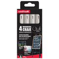 Set 4 Marqueurs Craie Blanc - Uni