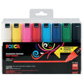 Boîte 8 Marqueurs Posca Assortis Pointe Conique Large Pc7m