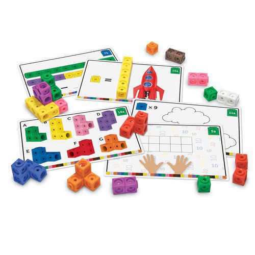 Lot 100 cubes MathLink + 15 cartes - Learning ressources