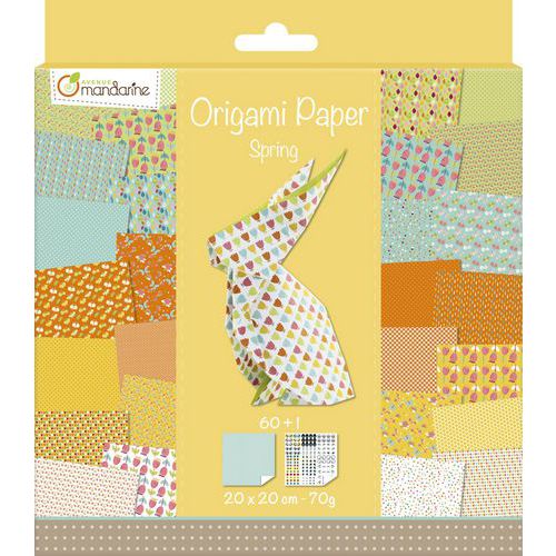 Origami Printemps 20 x 20 cm - Avenue Mandarine