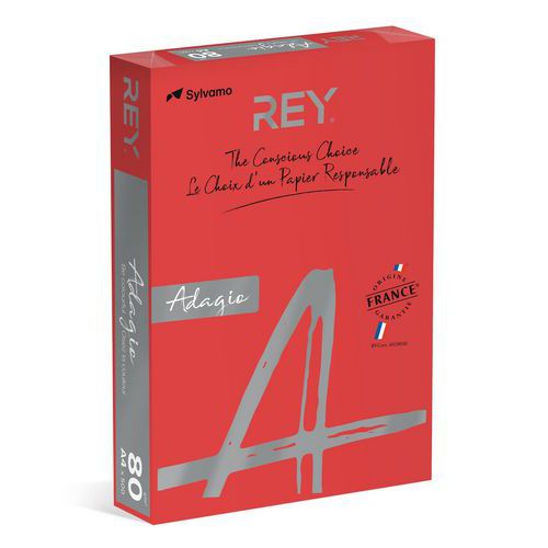 Ramette 500 Feuilles Vives 80g A4 - rouge intense