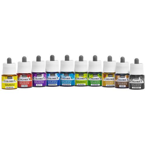 Set 10x45ml Colorex Avec Bouchon Pipette
