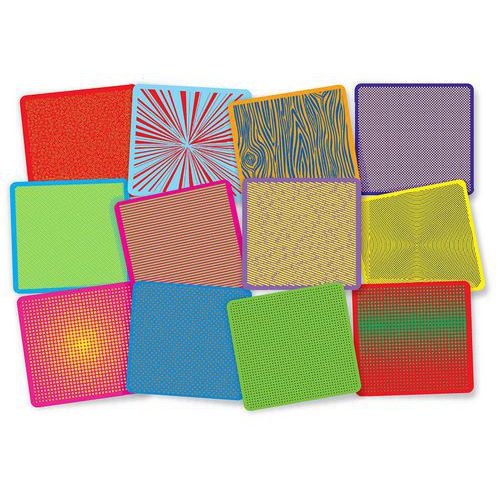 Lot 12 plaques relief pop art
