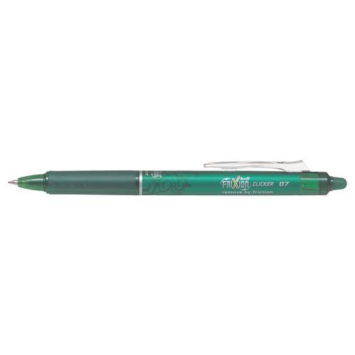 FRIXION BALL CLICKER - ROLLER ENCRE GEL VERT - POINTE 0,7MM