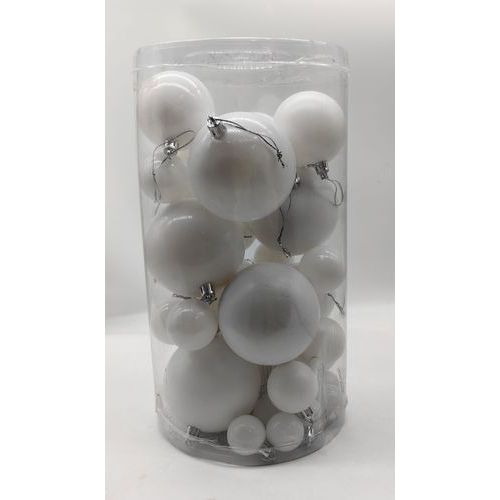 Ensemble de 39 boules à décorer plastique - Graine créative