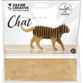 Maquette carton à assembler et décorer Chat - Graine créative