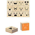 1 Set De Tampons Bois Émotions Dimensions 33x33 Mm