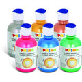 Assortiment De 6 Flacons 300ml Gouache Métallisée Primo