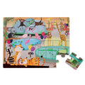 Lot de 21 Puzzle tactile une journée au zoo - Janod