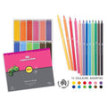 Schoolpack 144 crayons couleurs 18 cm résine - Pichon