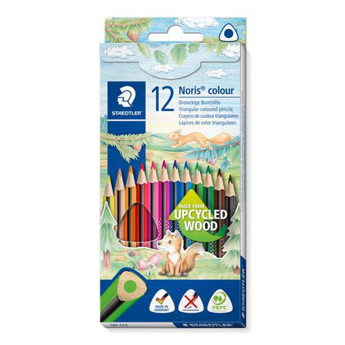 Etui 12 Crayons Noris Triangulaire