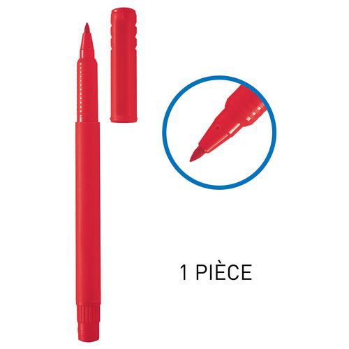 Feutres pointe moyenne nylon 1 mm - rouge