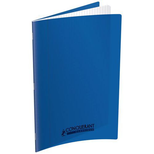 Cahier polypropylène 90 g 60 pages seyes 24x32 cm bleu