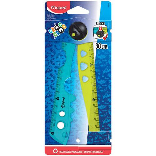 Règle pliable croc croc 2 x 15 cm plastique - Maped