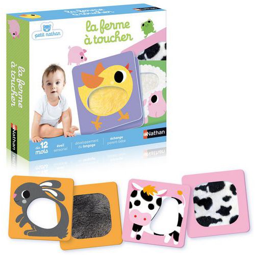 Puzzle tactile la ferme - Nathan