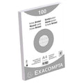 Fiches bristol quadrillé 5x5 non perforé 210 x 297mm blanc - Exacompta