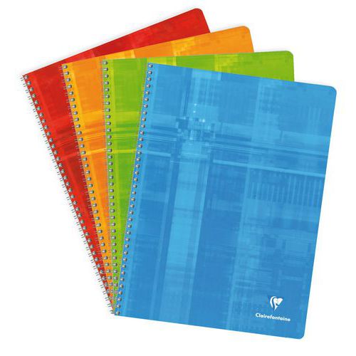Cahier reliure hélicoïdale 90g 100 pages seyes 24x32 cm