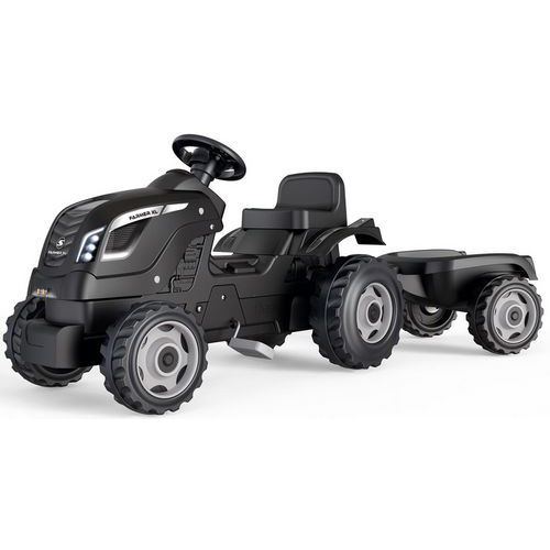 Tracteur pédales et remorque - Smoby