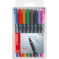 Pochette 8 feutres ohpen permanent pointe fine 0,7mm - Stabilo