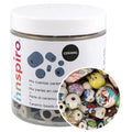 Bocal 300g perles céramique tailles assorties thème fleurs - Innspiro